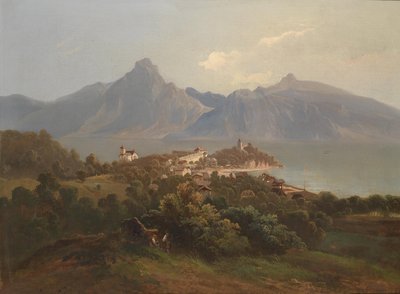 View of Traunkirchen by Theodor von Ehrmanns  